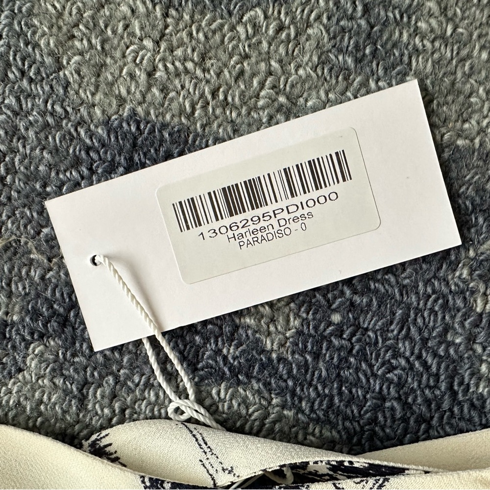 Reformation Navy and Cream Women's Dress, size 0. NWT - Picture 2 of 7